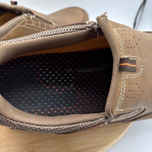 Nunn Bush Mens 10.5 M Brown Leather Suede Slip On Loafers Walking Shoes - Picture 8 of 10